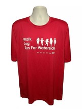 2017 Walk Jog Run for Waterside Adult Red XL Jersey - £14.24 GBP