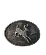 Vintage Deer Belt Buckle Great American Buckle Co Chicago 472 Made in US... - $28.80