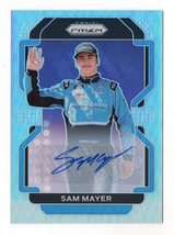 Sam Mayer 2022 Panini Prizm Racing Silver Prizm Autograph (Jr Motorsports) Signe - £50.45 GBP