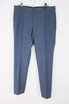 NWOT The Kooples FR 50 Blue Mini Check Wool Pants - £59.54 GBP