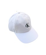 Calvin Klein Jeans White Embroidered CK Monogram Classic Logo Baseball H... - $32.91