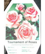 TOURNAMENT OF ROSES Large Coral Pink Blooms Rose 1 Gal Bush Plant Flower... - £86.91 GBP