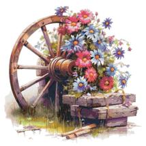 Counted Cross Stitch patterns/ Flowers and Wheel/ Flowers 175 - £7.18 GBP