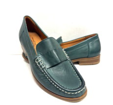 MIZ MOOZ  LEATHER SLIP ON LOAFER FOREST GREEN 37EU / 7US NEW # X-28 - €72,37 EUR