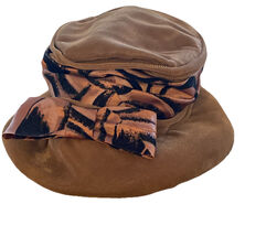 Vintage Women's Velvet Hat Brown - $23.74