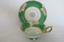 Vintage Shafford Japanese Bone China Cup &amp; Saucer - Leaves &amp; Berries Pattern - £12.57 GBP