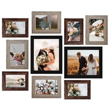 Picture Frame Set 10-Pack, Gallery Wall Frame Collage With 8X10 5X7 4X6 Frames I - £42.48 GBP