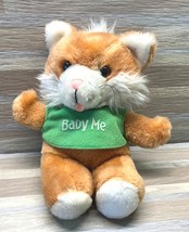 Russ Berrie Wallace Kitty Cat Plush Stuffed Animal Vintage 7.5&quot; 1981 Baby Me - $17.99