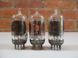 GE 5965A 12AV7 Vacuum Tubes Clear Top Lot of 3 Dual D Getter  TV-7 Tested Strong - £9.83 GBP