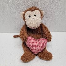 Russ Berrie Luv Pets Brown Monkey Red Heart Terrycloth Mini Plush Stuffe... - $29.60
