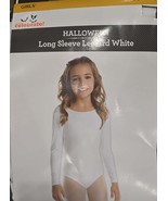 Way To Celebrate Halloween Long Sleeve Leotard Color White Size L (10-12) - $27.77 CAD