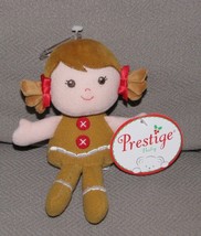 Prestige Gingerbread Girl Man Doll Stuffed Mini Xmas Plush Baby 7&quot; Toy NEW - £8.67 GBP