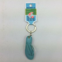 Old Navy Turquoise Blue Sandal Flip Flop Keychain Keyring Summer Accessory Charm - £11.95 GBP