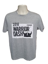 2016 Warrior Dash Finisher Nation Adult Medium Gray TShirt - £11.73 GBP