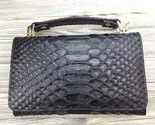 Enuine python clutch bag chain cross body bag snake leather bags with fixed handle thumb155 crop