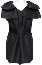 MARC JACOBS Black Dress Sleeveless Knee Length Silk Cocktail Bow Zipper ... - £298.87 GBP