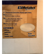 Metalux Residential 11” Fluorescent Round Light Fixture 120V ~ Model 7412 - $58.28 CAD