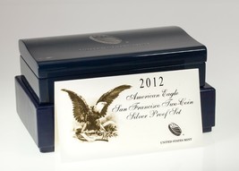 2012-S American Eagle Due Monete Argento Set W/ Box, COA, E Custodia - £213.69 GBP