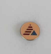 Vintage Patriotic Triangle In Circle Lapel Hat Pin - £5.06 GBP