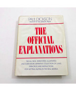 The Official Explanations Hardcover Paul Dickson First Printing HBDC - $368.78 MXN