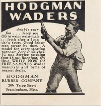 1929 Print Ad Hodgman Waders Fisherman Fly Fishing Hodgman Rubber Framingham,MA - £5.47 GBP