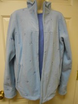 Pretty women&#39;s size large Denim &amp; Co. fleece zip jacket w/ matching Shir... - £12.94 GBP