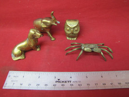 Vintage Brass Miniature Animals Figurines - $39.59