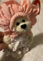 TY Attic Treasures Collection Rosalie Plush Bear 1993 Floral Dress Pink ... - £14.12 GBP