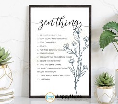 Zen Things Wall Art Motivational Quotes Meditation Print Art Wall Decor -P672 - £19.37 GBP+