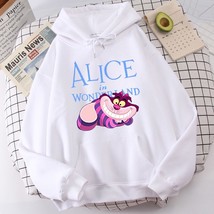  Sweatshirt Fashion Alice in Wonder Cheshire Cat  Cute Cat Print Hooded Pullover - £48.45 GBP