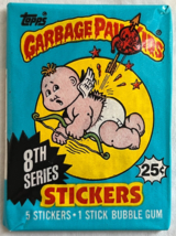 1987 Topps Garbage Pail Kids Original 8th Series 8 OS8 Card Wax Pack GPK Sealed - £12.74 GBP