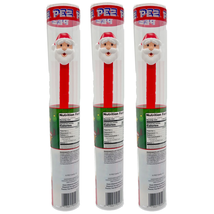 3 Santa Claus Pez Dispenser 7 Candy Refills Christmas Stocking Stuffer NEW - $10.95