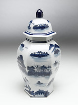 Zeckos AA Importing 59742 Blue And White Shaped Ginger Jar With Lid - £70.11 GBP