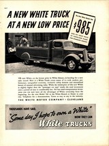 1937 WHITE MOTOR CO Model 700 Stake Side Delivery Truck Vintage Print Ad e2 - $24.11