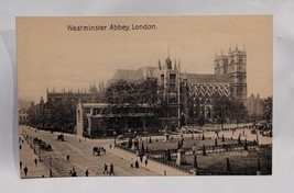 Westminster Abbey Postcard London Great Britain UK Antique Sepia Unposted Sepia - £7.05 GBP
