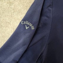 Callaway Weather Series 1/4 Zip Golf Shirt Mens XXL Blue Long Sleeve - $24.62