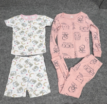 Carter’s 1000% Cute Pajama Sets Girls 5/6 Cotton All Over Prints Pink - $18.03