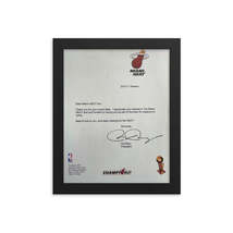 Miami Heat President Pat Riley facsimile signed letter Reprint - £51.95 GBP