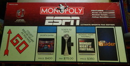ESPN Monopoly Board Game-Complete - $29.00