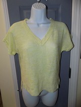 Mossimo Supply Co. Lime Green Knit Ss Sweater Size S Women&#39;s Euc - £14.18 GBP