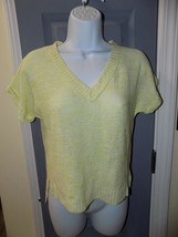 MOSSIMO SUPPLY CO. LIME GREEN KNIT SS SWEATER SIZE S WOMEN&#39;S EUC - $23.75