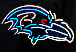 New NFL Baltimore Ravens Logo Football Beer Bar Pub Neon Light Sign 16&quot;x14&quot; - £111.11 GBP