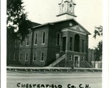 RPPC Chesterfield County Court House Chesterfield SC UNP Postcard Q17 - $43.51