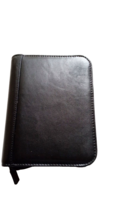 Franklin Covey Black Leather Binder Zip Around 6 Ring Co Basics Midtown Leather - $28.00