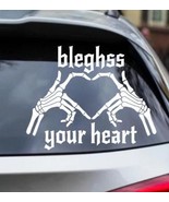 Bleghss Your Heart Skeleton Metalcore Blegh Vinyl Decal Bumper Sticker f... - $4.25