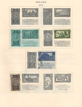 POLAND 1961-1962 Very Fine  Used Stamps Hinged on  List: 2 Sides - £0.98 GBP