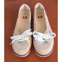BC Footwear Women&#39;s Shoes Sz.6.5 Tan Suede Comfort Shoes - $21.94