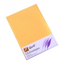 Quill Metallique Envelopes 10pk C6 (Gold) - £26.75 GBP