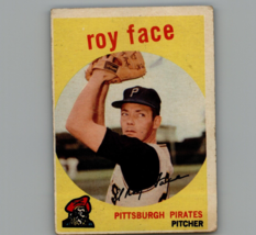 1959 Topps Roy Face #339 Pittsburgh Pirates Baseball Card - £2.44 GBP