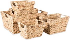 Storage Baskets From The Dii Hyacinth Collection, 5 Pc., Large Set,, Natural. - £55.94 GBP